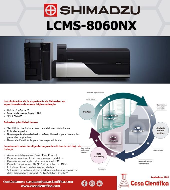 ¡¡ GRAN LANZAMIENTO !!     Espectrómetro de Masas por Cromatografía Líquida LCMS-8060NX