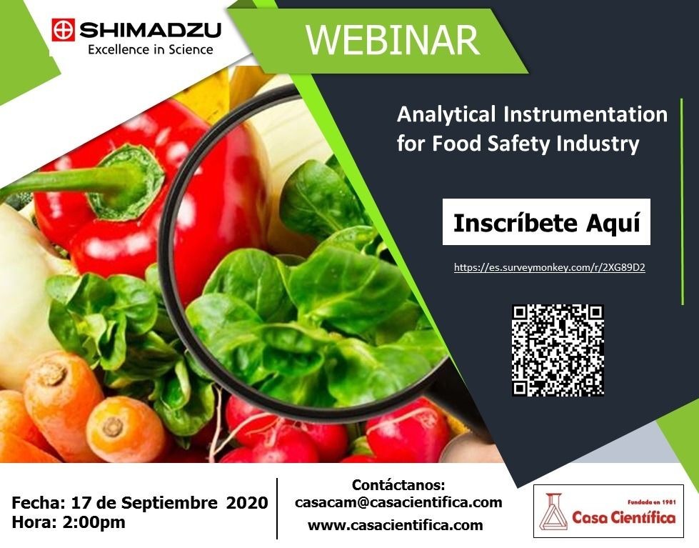 WEBINAR: "INSTRUMENTACIÓN ANALÍTICA PARA LA INDUSTRIA DE ALIMENTOS"