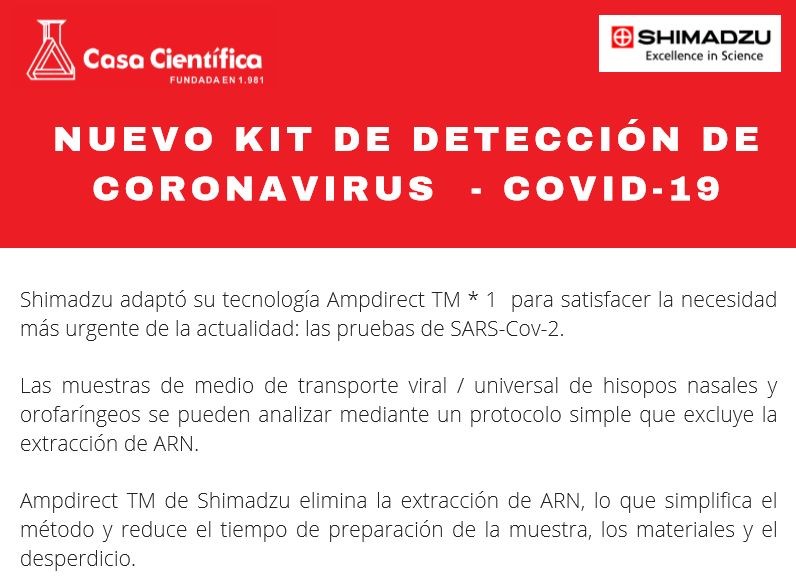 Nuevo kit de detección de coronavirus Covid-19